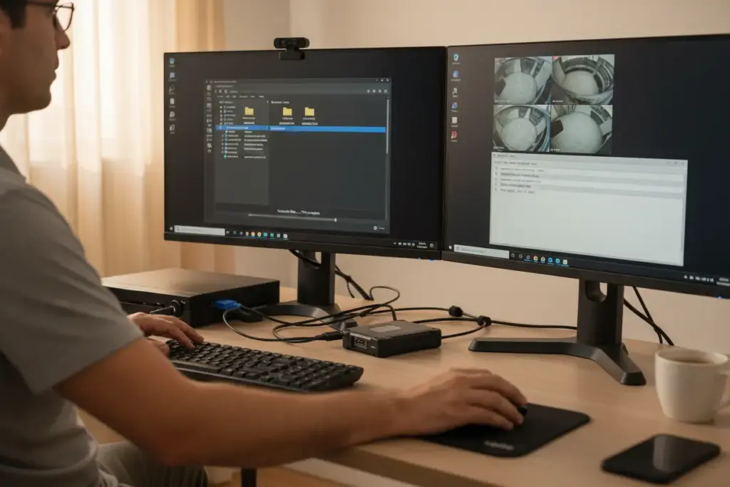 Preparativos e backup para formatar HD Intelbras