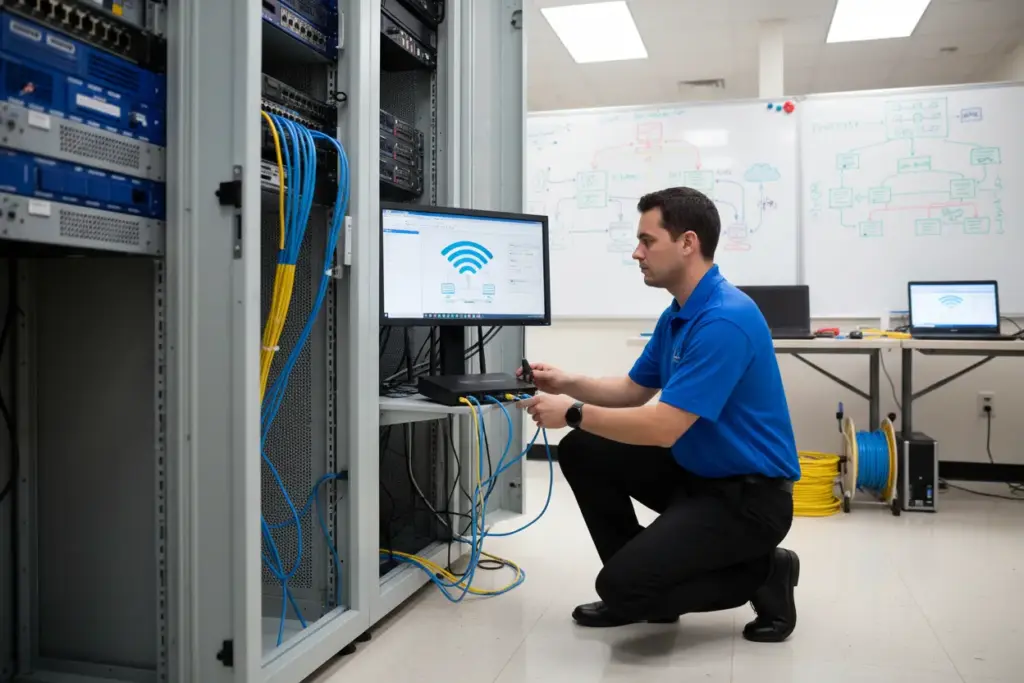 Configuração de parâmetros de rede para câmera IP