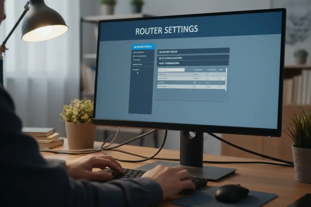 Redirecionamento de portas no roteador para câmeras