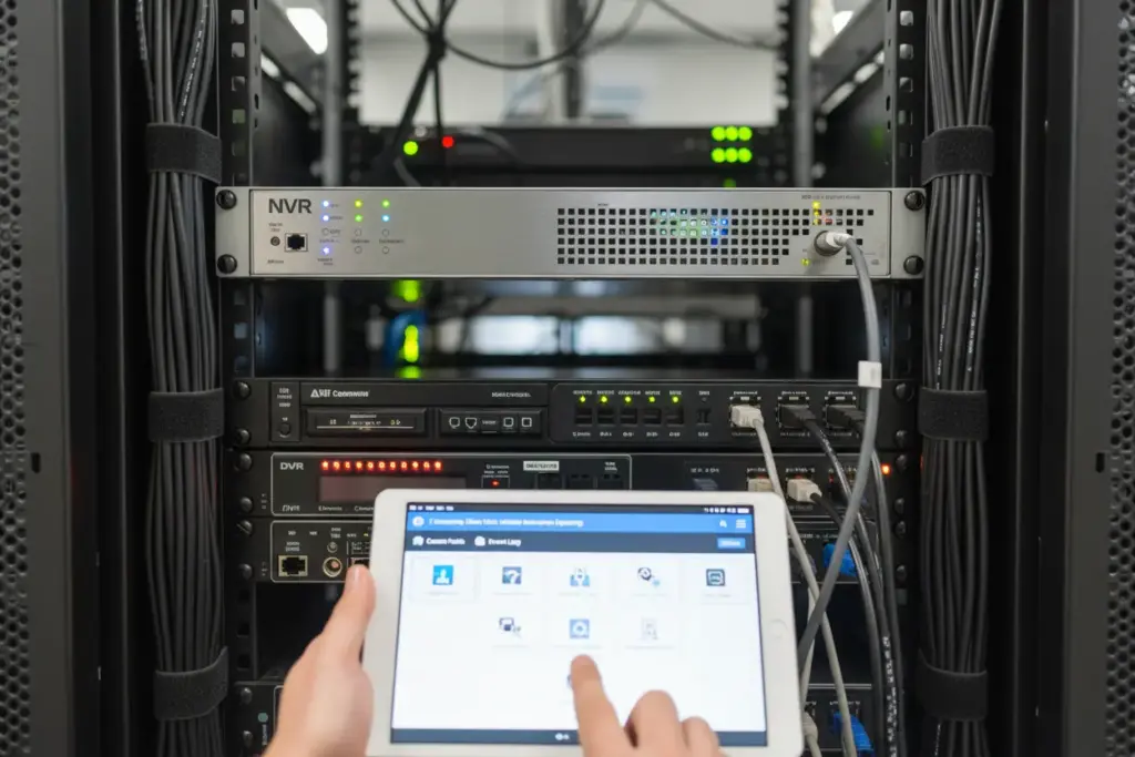 Gestão de gravações de DVR e NVR através de aplicativo