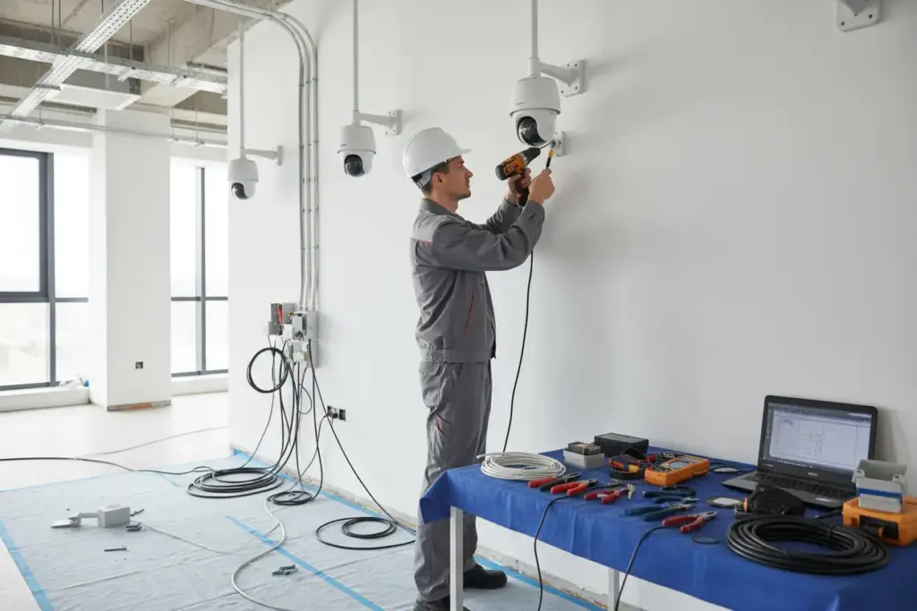 Etapas práticas do desenvolvimento e layout de um projeto de CFTV