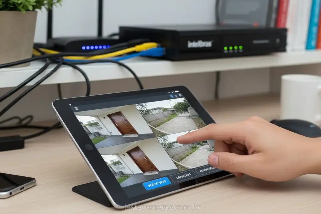 Configuração remota de câmera IP em DVR Intelbras.