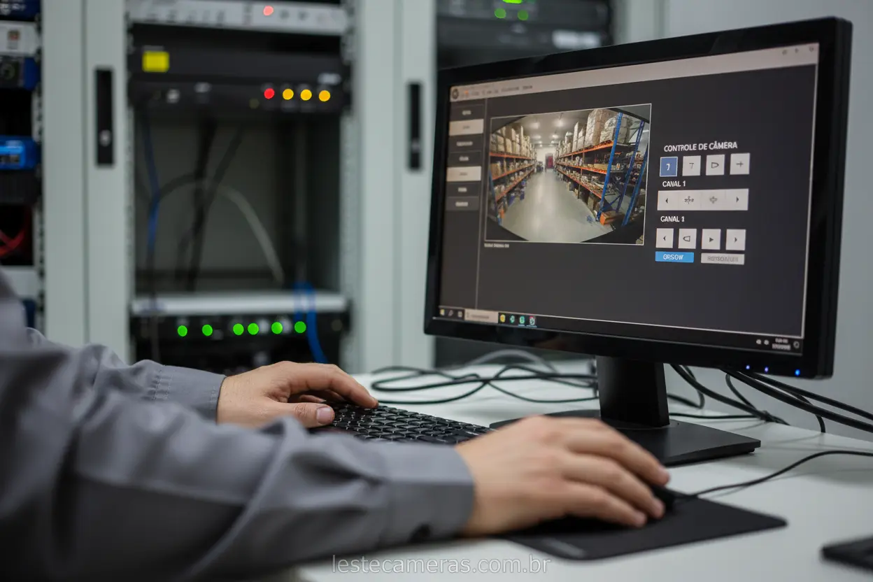 Configurar rotação automática de câmera de segurança