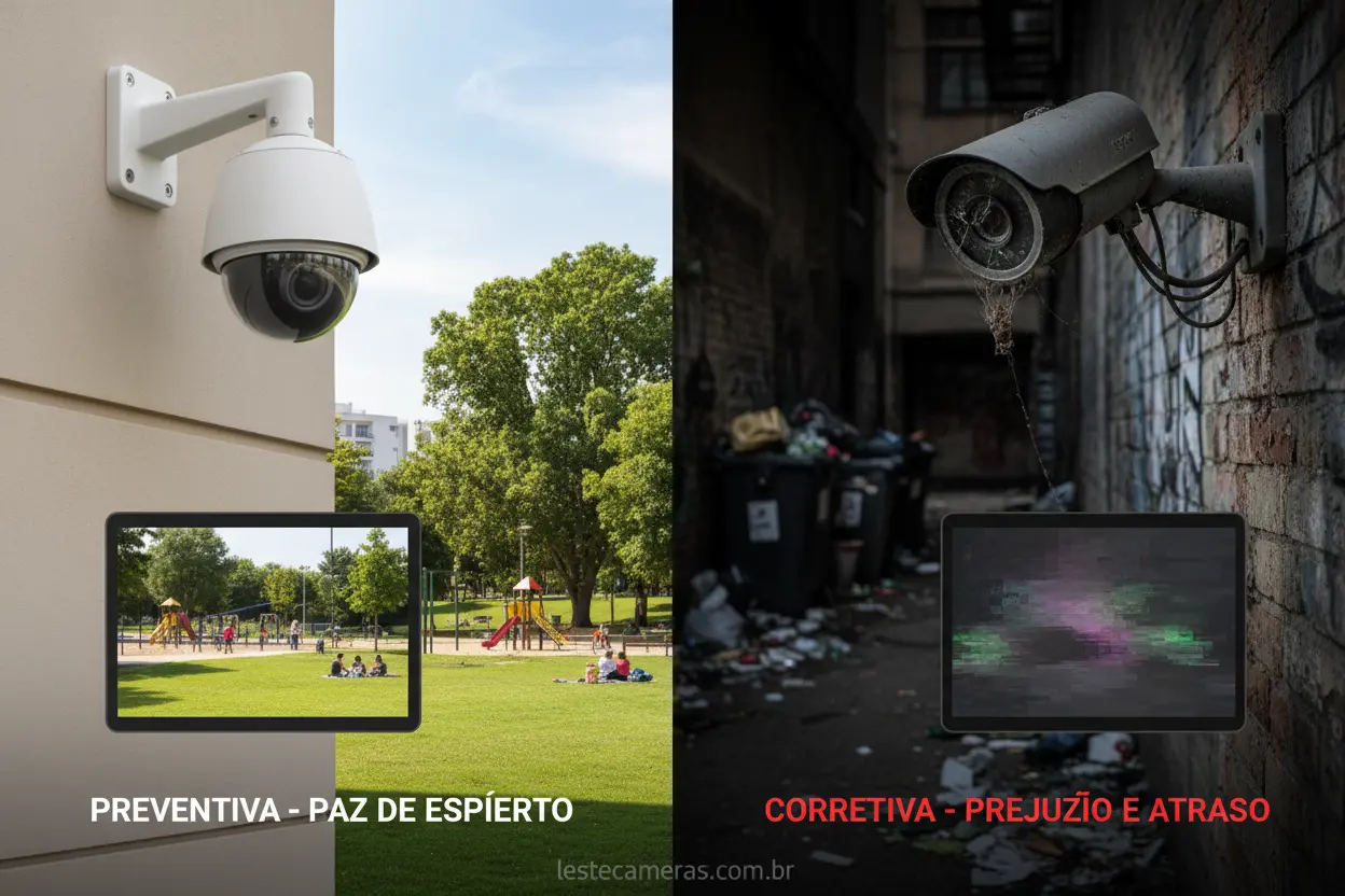 Quando realizar manutenção nas câmeras de segurança, preventiva e corretiva