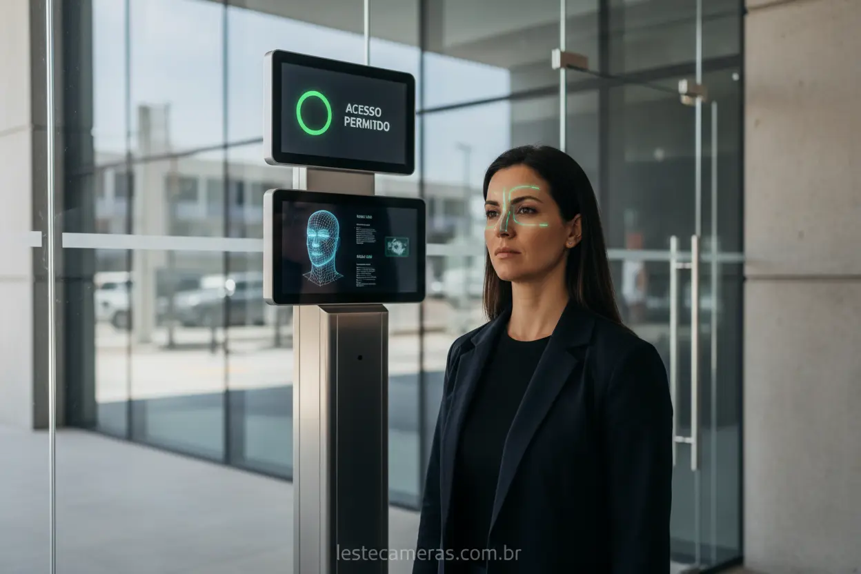 Sistema de reconhecimento facial em uma entrada segura